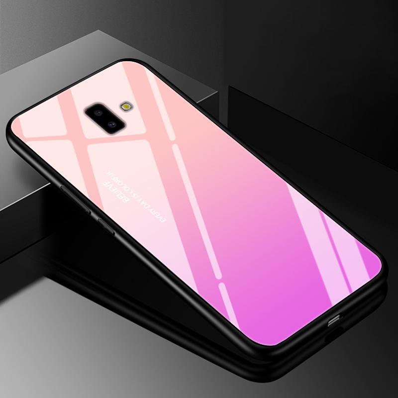 Чехол-бампер для Samsung J6 2018, чехлы с закаленным стеклом для Samsung Galaxy J4 J6 Plus 2018 J8 J7 J730 2017 Prime, жесткая задняя крышка j6