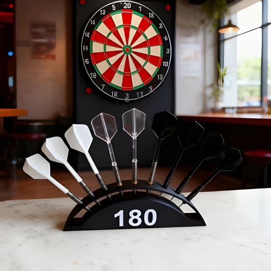 3D-печатная стойка для дротиков 9 Полностью собранный держатель для дротиков с мягким наконечником из стали Прочная Компактная Настольный органайзер для дротиков Стеллаж для хранения