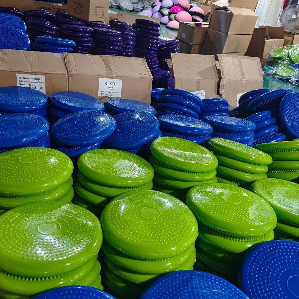 Multicolor Explosion-Proof Yoga Balance Pad - Inflatable, Foot-Operated Soft Step Trainer & Massage Cushion