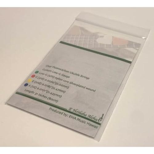 Manoa Origin Low-G Ukulele String Set, Manufacturer-Recommended Custom Gauge (Fluorocarbon & Wound Strings) EHA-CFCLGSet