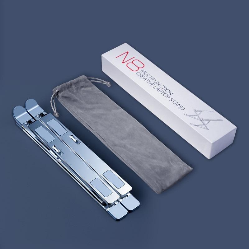 Регулируемая подставка для ноутбука, алюминиевая подставка для планшета, подставка для ноутбука, настольная охлаждающая подставка, складной держатель для ноутбука