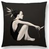 New Black White Style Wonder GirlSofa Pillow Case Elegant Lady Miracle Beauty Portrait Noble Mind Gorgeous Ideas Cushion Cover