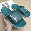 Plus Size Men's Slippers Summer Sport Style Slides Outdoor Anti-slip Thick Sole Breathable Fashion Slip-on Beach Casual Sandals