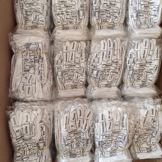 Acupuncture Gloves Set Reflexology Hand Massage Gloves with Acupressure Massage Wand Hand Care Tools Improve Health Relieve Fatigue Gift for Parents