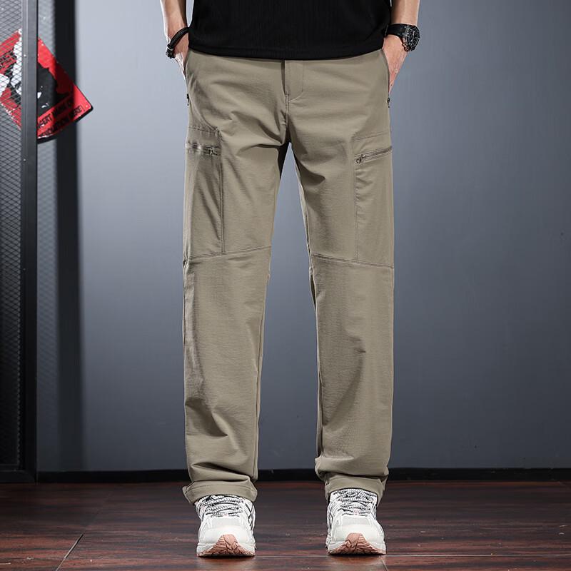 Мужские водонепроницаемые эластичные прямые брюки-софтшелл для активного отдыха Jeleino