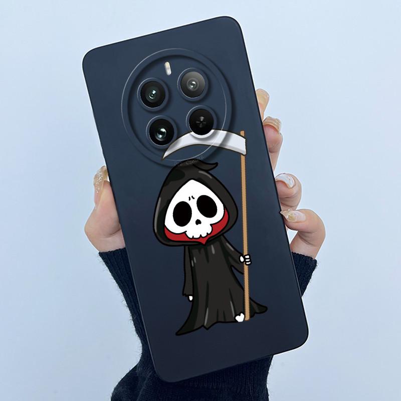 Чехол для Realme 12 Pro Plus 12 Plus 12X 5G, Чехол для телефона, Мультяшный, Красивый Цветок, Жидкий Силикон, Мягкий ТПУ, Защитная Крышка, Оболочка, Capa