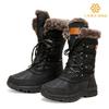 Foreign Trade 2025 Winter Thickened Men's Snow Boots Velvet Warm Non-slip Waterproof Women's Tall Couple Snow Boots
