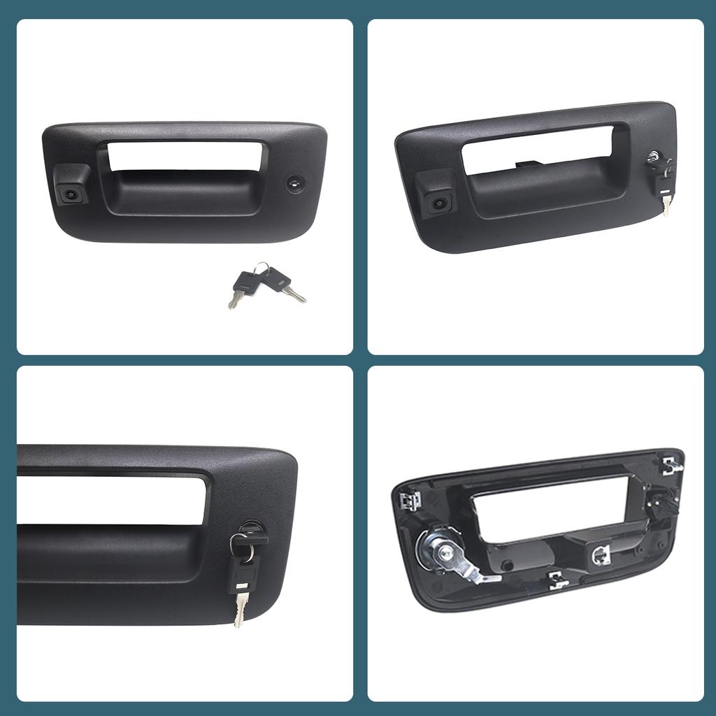 CCD AHD Pickup Tailgate Handle Reverse Camera With Lock and Key for Chevrolet Silverado GMC Sierra 1500 2500 3500 2007-2013