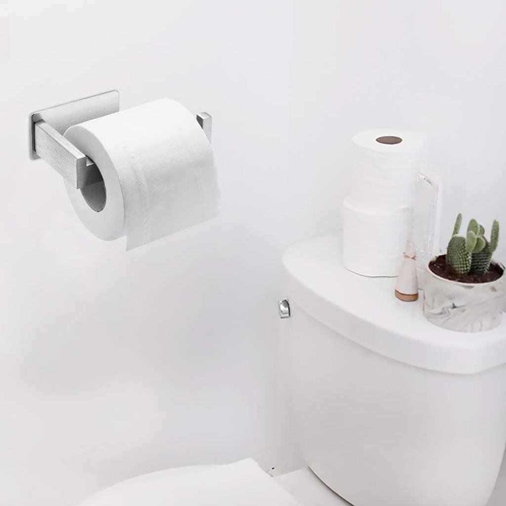 Premium,Toilet Paper Holder, Stainless Steel, Wall Mounted, Washroom, Self Adhesive, Toilet Paper Roll Holder