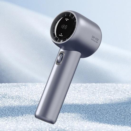 Portable Handheld Fan Adjustable Turbo Mini Fan Digital Display Battery Powered USB Rechargeable Personal Fan