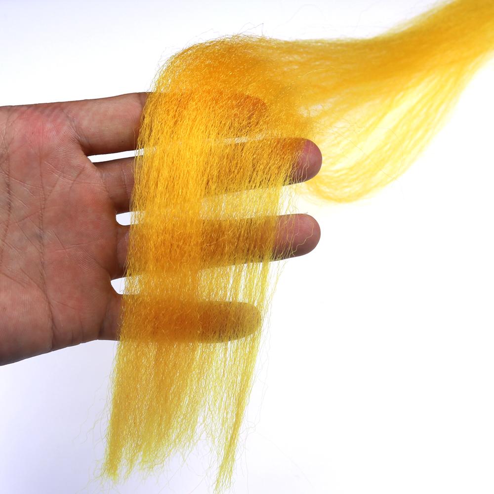 1 упаковка 30 см гофрированное Kinky Minnow волокно стримерная мушка волокна Bucktail головка для джига материал для вязания для нахлыста форель щука окунь набор приманок
