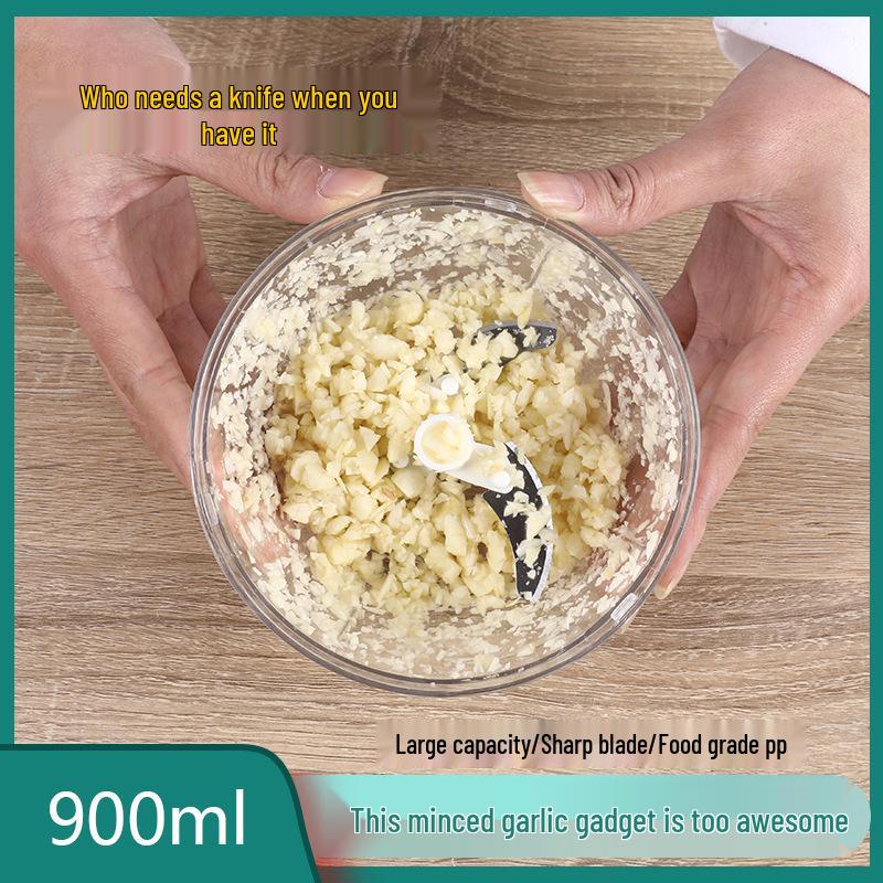 900 мл Бытовая многофункциональная овощерезка и пресс для чеснока - Детский кухонный комбайн и мясорубка