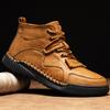 38-46 Men's Retro Leisure Shoes Autumn/ Winter Cow Split Leather Men Boots Comfortable Motorcycle Boots