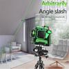 12 Lines 3D Level Green Line Self Leveling 360 Degree Horizontal Vertical Cross Lines Level Machine