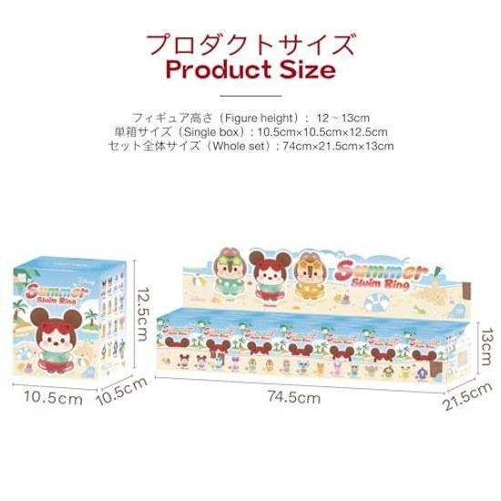 TOP TOY Дисней Семья Микки Летние Водные Игры Плюшевая Серия 1 Штука Гача Сюрприз Фигурка Пластиковая Модель Премиум Минни Стич Винни Пух Персонаж
