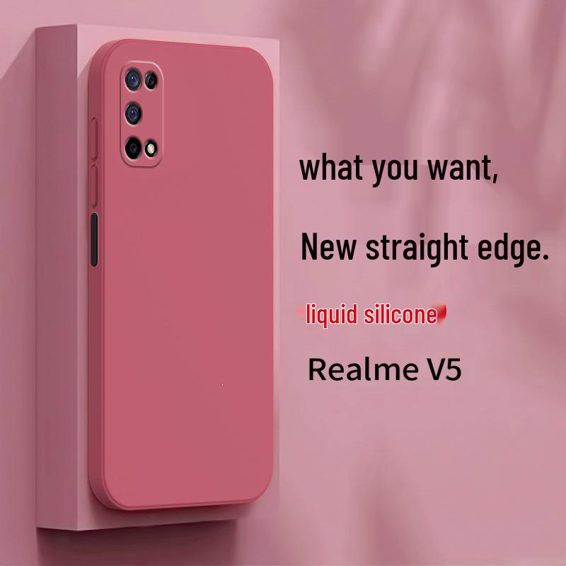 Чехол для телефона Realme V5: Новый стиль защитный чехол из жидкого силикона
