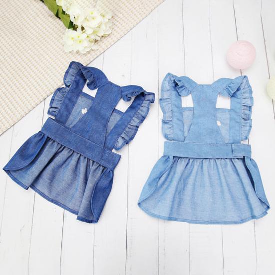 Мягкая юбка для собак Красивый пуловер с пышными рукавами Летняя одежда для котят Одежда