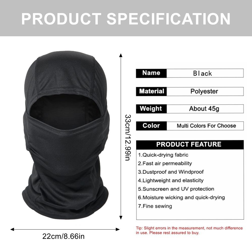 1PC Tactical Balaclava Bicycle Riding Windproof Full Cover Outdoor Hunting Hiking Head Warm Shield Ski Scarf