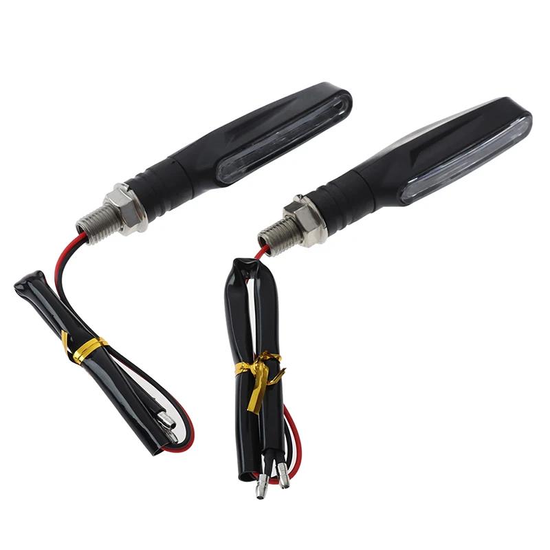 Plug&Play Motorcycle LED Blinkers - 12V Sequential Turn Signals with Auto-Cancel & Anti-Glare Design