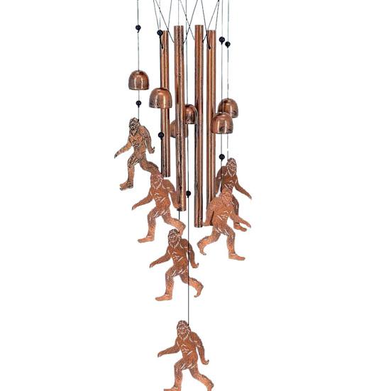 Big Foot Wind Chimes for Outside Metal Windchime Decoration for Home Garden Patio Yard Decor Sasquatch Gifts for Women Dad Grandpa