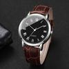 Модные мужские деловые часы Повседневные кварцевые часы с кожаным ремешком для мужчин Часы Подарок Reloj Hombre