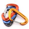 8D Outdoor Sports Aluminium Alloy  Buckle Keychain  Button Carabiner Camping Hiking Hooks Clips