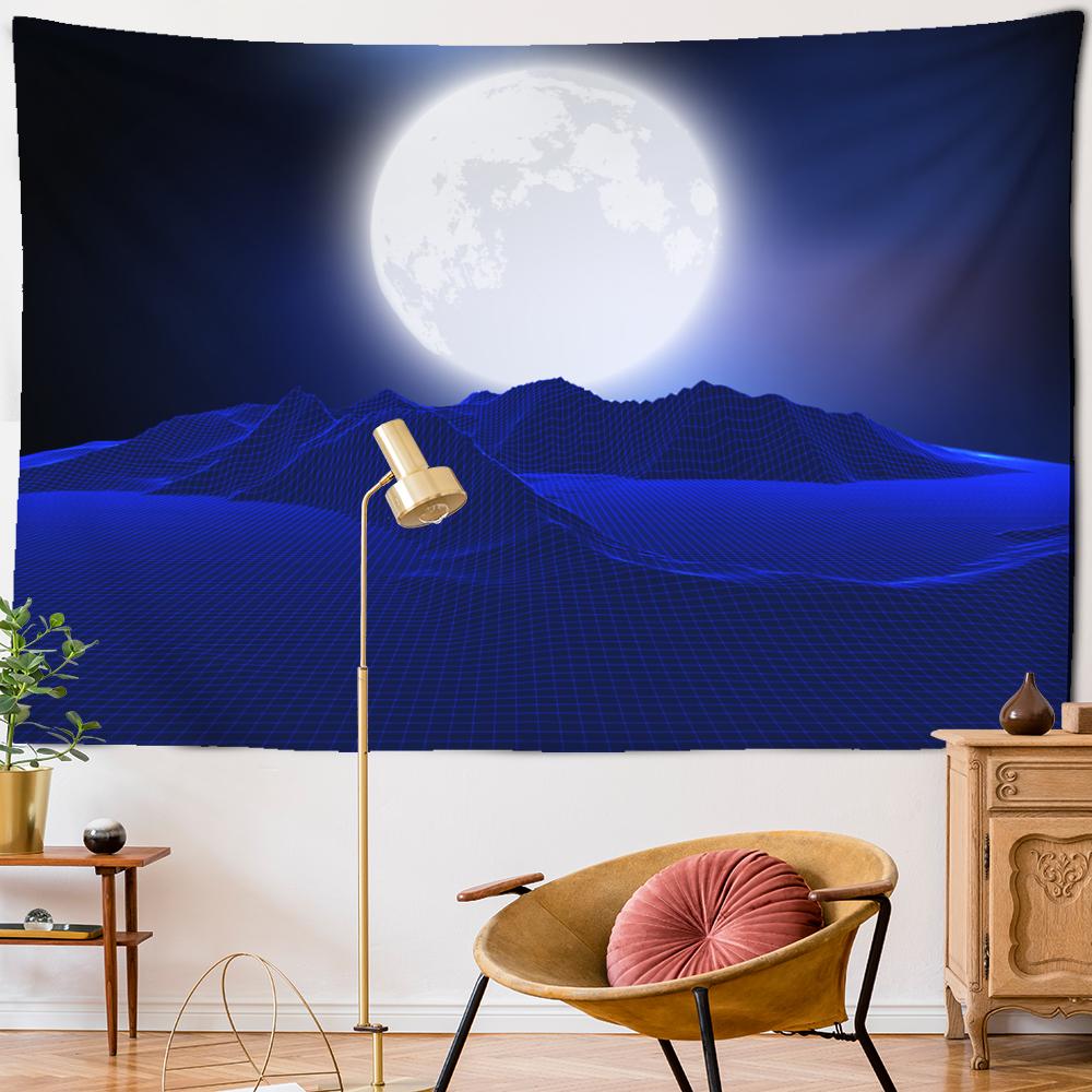 Научная фантастика картина маслом гобелен настенный богемный мультфильм хиппи психоделический ковер художественная комната домашний декор