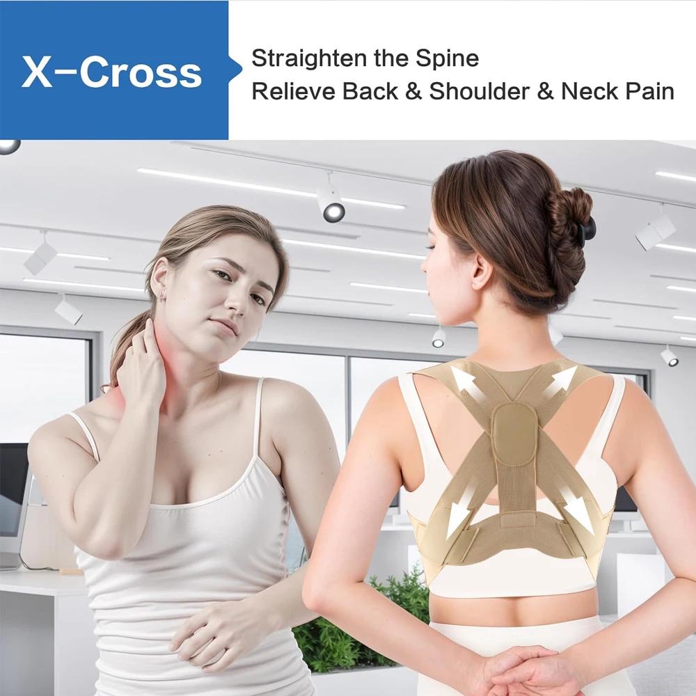 Поясничная поддержка Корректор осанки Ремни для поддержки верхней части спины для исправления сутулости и облегчения боли