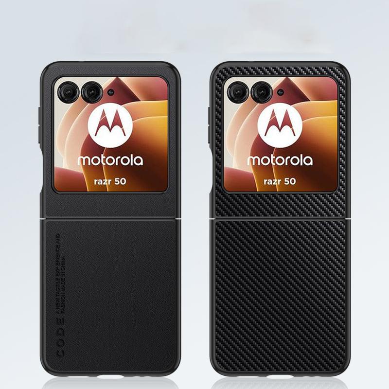 Обычный кожаный чехол для Motorola Razr 50, ультраматовый бампер, ультратонкий противоударный жесткий чехол для телефона Moto Razr50, ультразащитный чехол для камеры