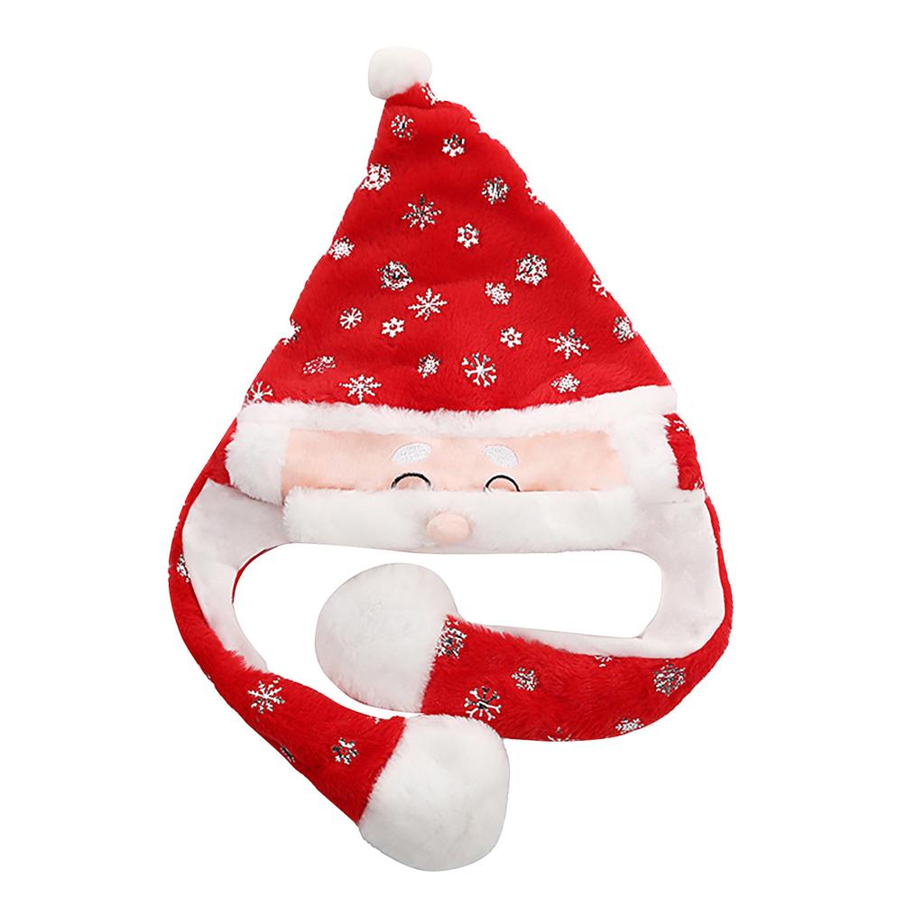 Christmas Gifts Santa Pinching Moving Ears Hat Elk Headgear Headdress Decorations Small Gifts Christmas Ornaments New Year For Christmas Decorations