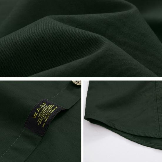 Мужская рубашка с отложным воротником, длинным рукавом и пуговицами, дышащая, впитывающая пот, повседневная мужская рубашка, топ