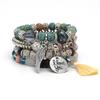 Bohemian Multilayer Turquoise Beaded Bracelet - European & American Travel Jewelry