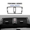 For BMW 1 Series E82 E88 2008 2009-2013 Accessories Soft Carbon Fiber Car Center Air Outlet Vent Cover Sticker Interior Trim
