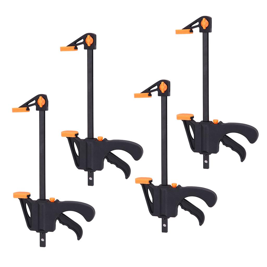 4pcs 4inch Bar F Clamps Clip Grip Quick Ratchet Release Woodworking DIY Hand Tool Kit