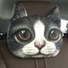 30*25cm Creative 3D Animal Cat Dog Head Car Seat Neck Rest Cushion Headrest Pillow Cool Animal Headrest