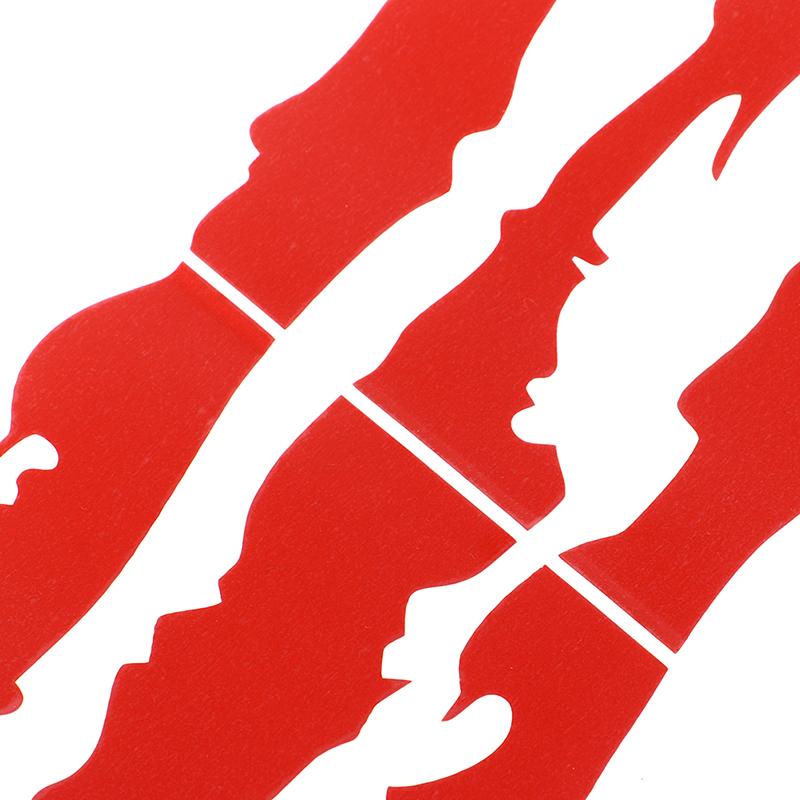 Автомобильные наклейки Светоотражающие следы когтей монстра Царапина в полоску Маркировка на фару