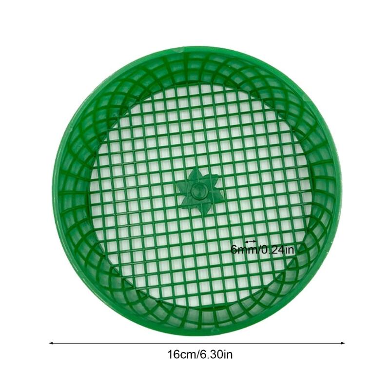 2 шт. Садовое сито для почвы Ведро Экран Садовое просеивающее оборудование Сепаратор камней и почвы Инструмент для просеивания компоста Пластиковая текстура