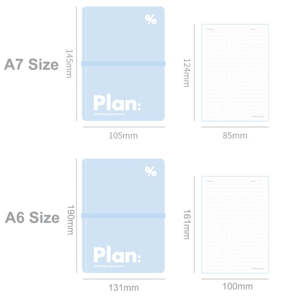 Мини-блокнот на 6 колец, 44 листа, альбом для записей, студенческий журнал