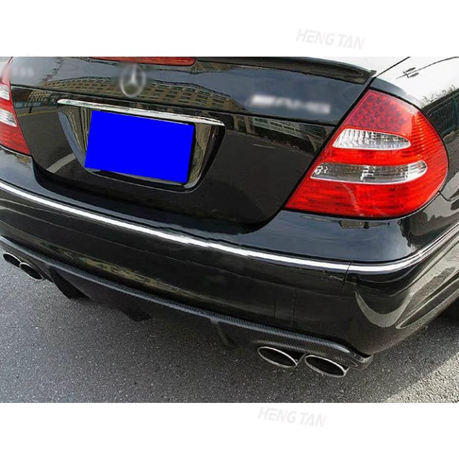 Для Mercedes Benz E-Class W211 E55 E63 AMG Sedan 4-Door 2002-2006 Углеродное волокно Автомобильный задний бампер Lip Diffuser Spoiler Body kit