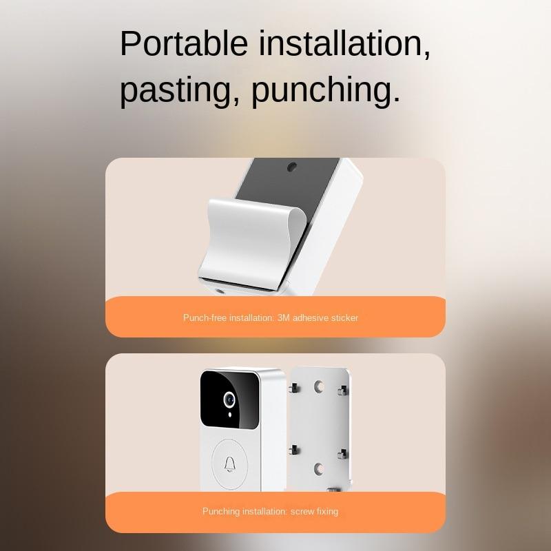 Беспроводной домофон дверной звонок HD визуальный пульт дистанционного управления в дверном проеме перезаряжаемый автоматический захват видео разговора умный Wi-Fi звонок поддержка изменения голоса