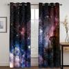 Cosmic Galaxy Printing Star Curtain Living Room Bedroom Curtain Home Decoration Curtain Adult Children's