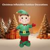 Рождественские надувные украшения для улицы Elf 5FT со встроенными светодиодными лампами и нагнетателем воздуха
