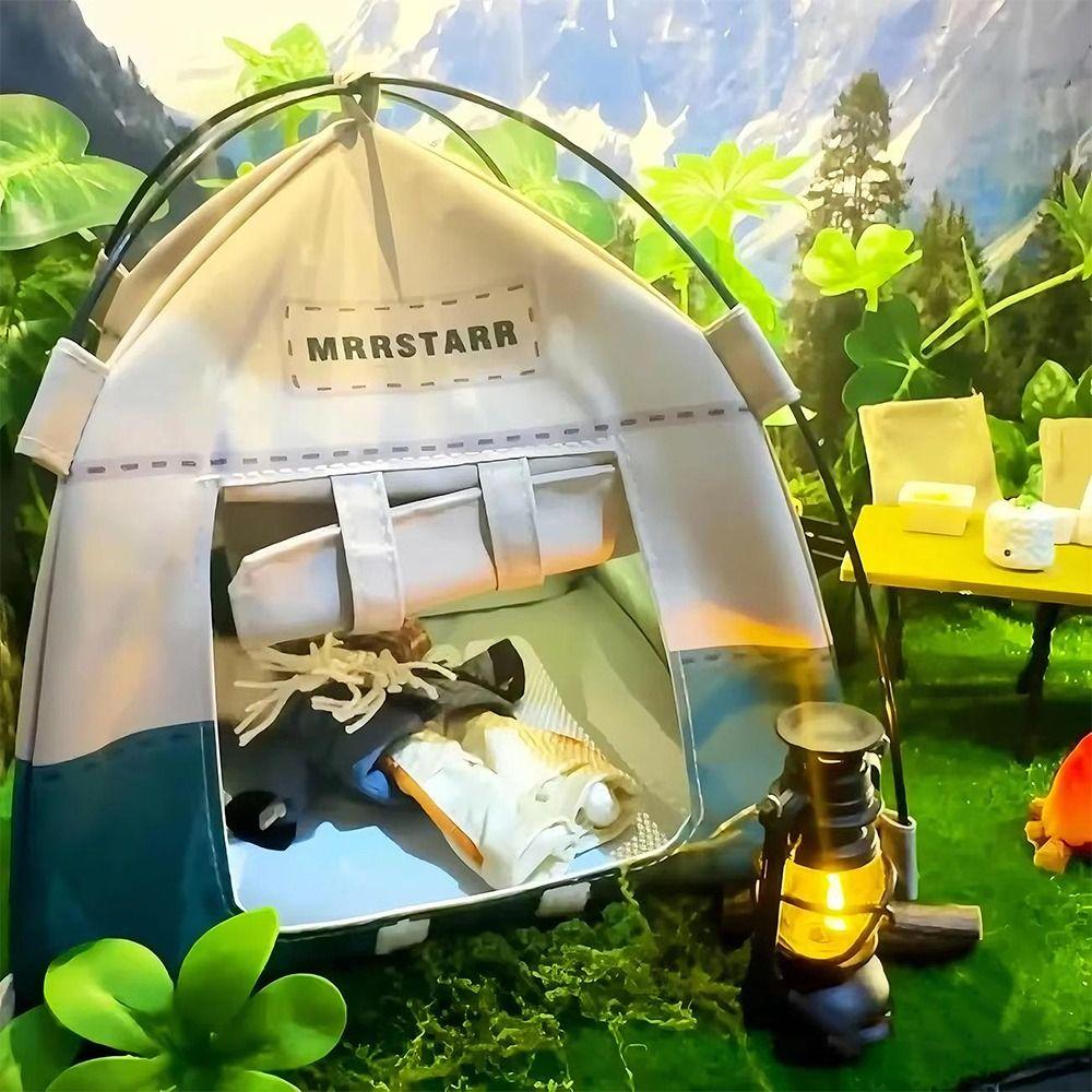 Имитация Миниатюрная Палатка для Куклы Ткань Оксфорд Фотореквизит Палатка Кукольный домик Миниатюрный Украшение для Кукольного домика