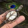 Wild Horse Gemstone Copper Wire Wrap Jewelry Pendant 3.11"
