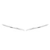 For Renault Clio IV 4 2016-2019 Grille Strip Moulding Chrome Front Bumper Cover Abs Facelift modified exterior accessories