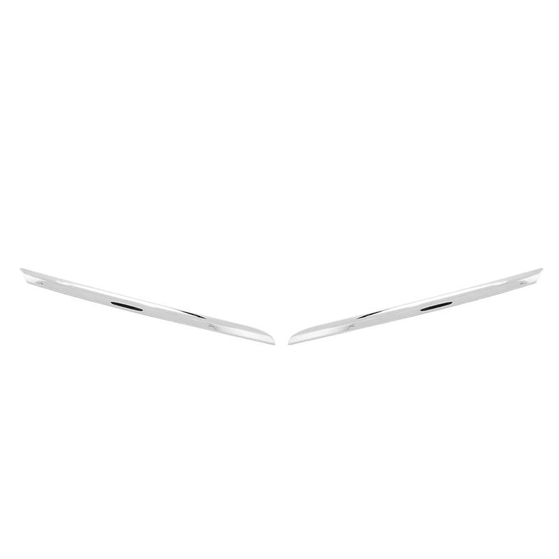 For Renault Clio IV 4 2016-2019 Grille Strip Moulding Chrome Front Bumper Cover Abs Facelift modified exterior accessories