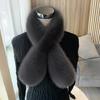 Versatile Winter Faux Fur Scarf Thick Warm Comfortable Neck Warmers Fluffy Soft Fur Collar for Women