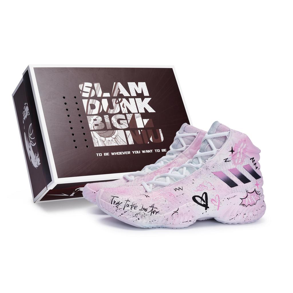 adidas Баскетбольные кроссовки Pro Bounce 2018 Мужские Средние Белый/Черный/Розовый FW5745(Team80-S-BOX)