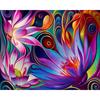 Diamond Painting Abstract Cross Stitch Kit Flower Art Crafts Semi-Finished for Kids Diy 5D Diamond Mosaic Painting