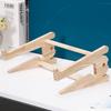 Universal Wood Laptop Stand For Desk 10-17 Inch Macbook Air Pro 13 15 Storage Detachable Wooden Notebook Holder Accessories